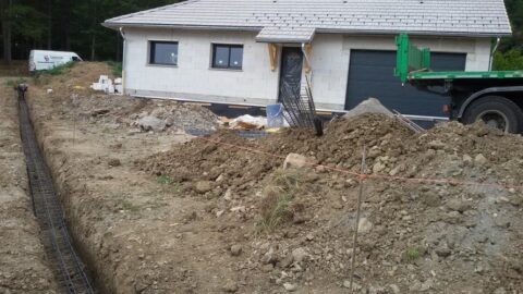 Chantier installation électrique en pieuvre Electrikit